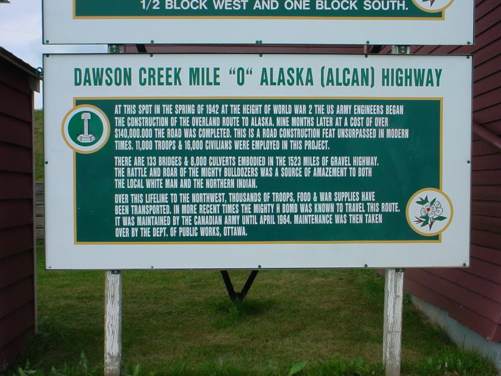 Mile Zero Alaska Highway